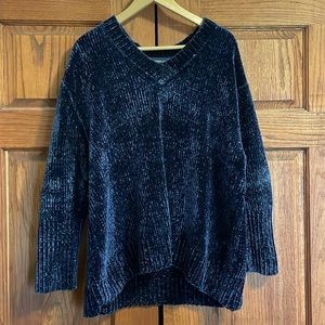 Zara Dark Blue Knot Sweater